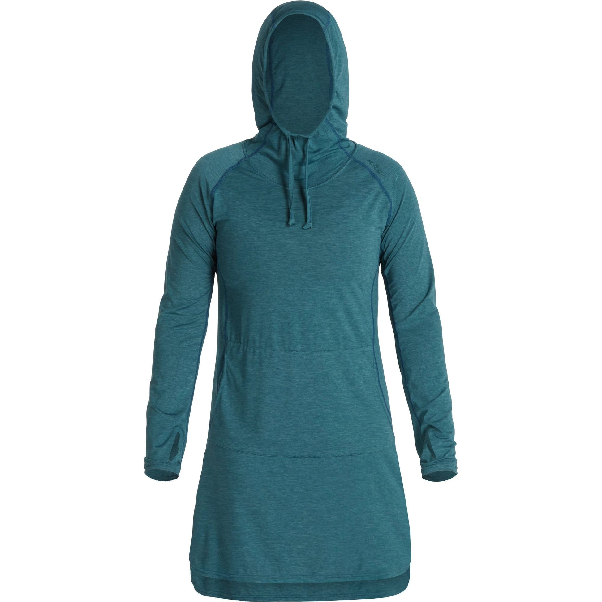 NRS Women's Silkweight Hoodie Long Sleeve Dress Mediterranea Small