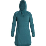 NRS Women's Silkweight Hoodie Long Sleeve Dress Mediterranea Small