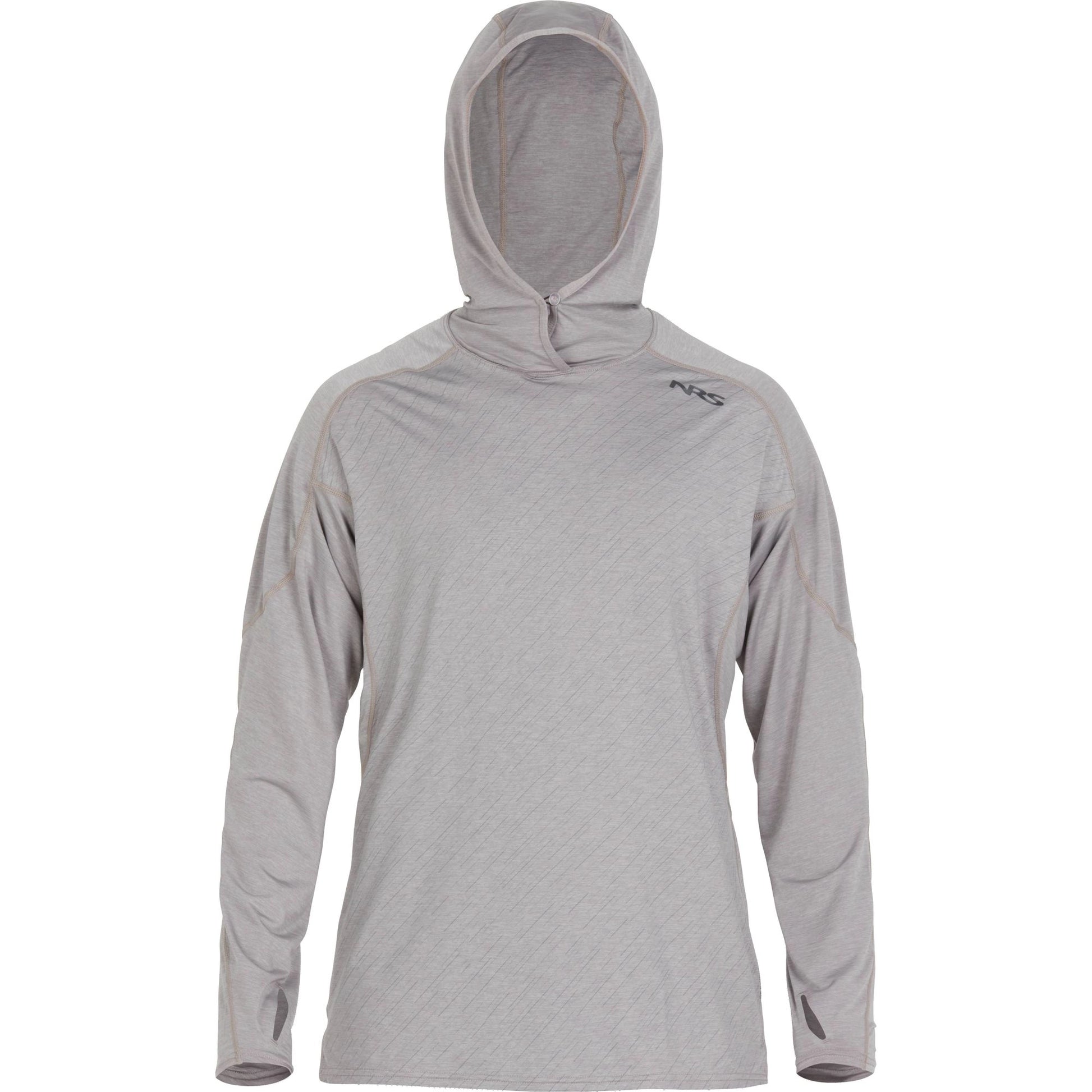 NRS Men's Silkweight Long Sleeve Hoodie Sharkskin Small