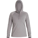 NRS Women's Silkweight Long Sleeve Hoodie Sharkskin Large