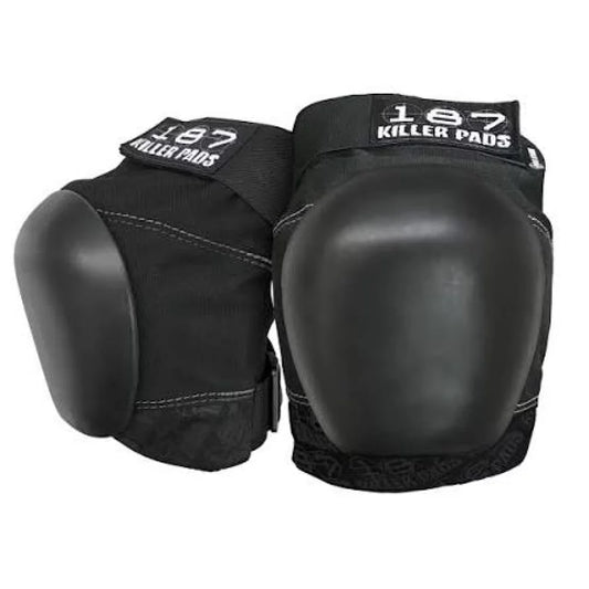 187 Killer Pads Pro Knee Black Skateboard Protective Gear – Image 1
