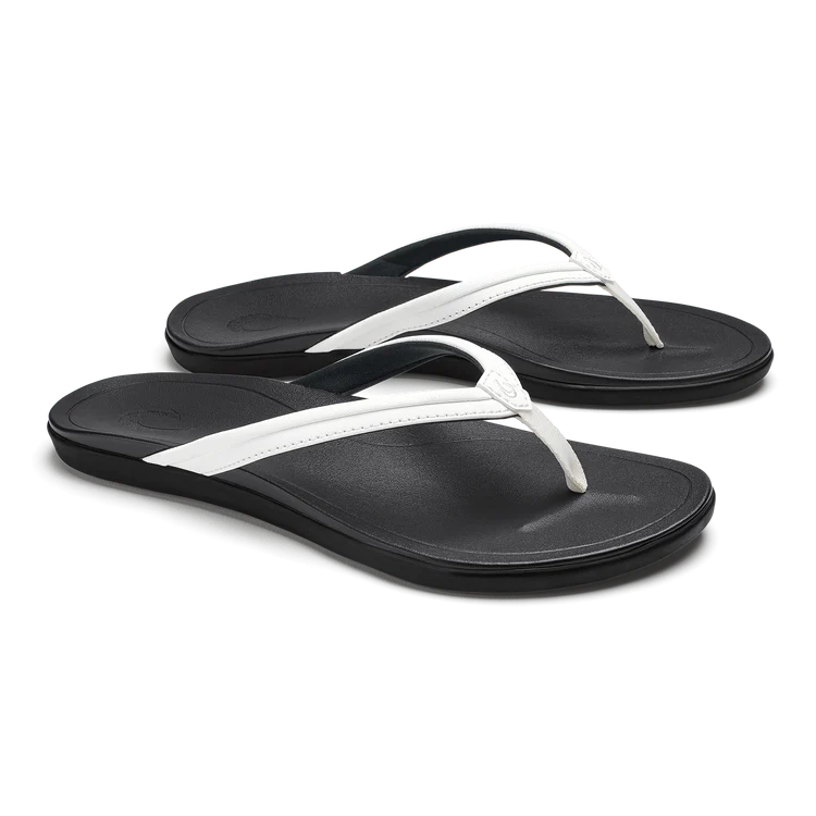 Olukai Ho'Opio Malua White Womens Sandals