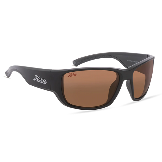 Hobie Eyewear Bluefin Float Sunglasses Satin Black / Sea Green Mirror