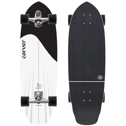 Carver C7 32.5'' Black Tip Surfskate Complete V4