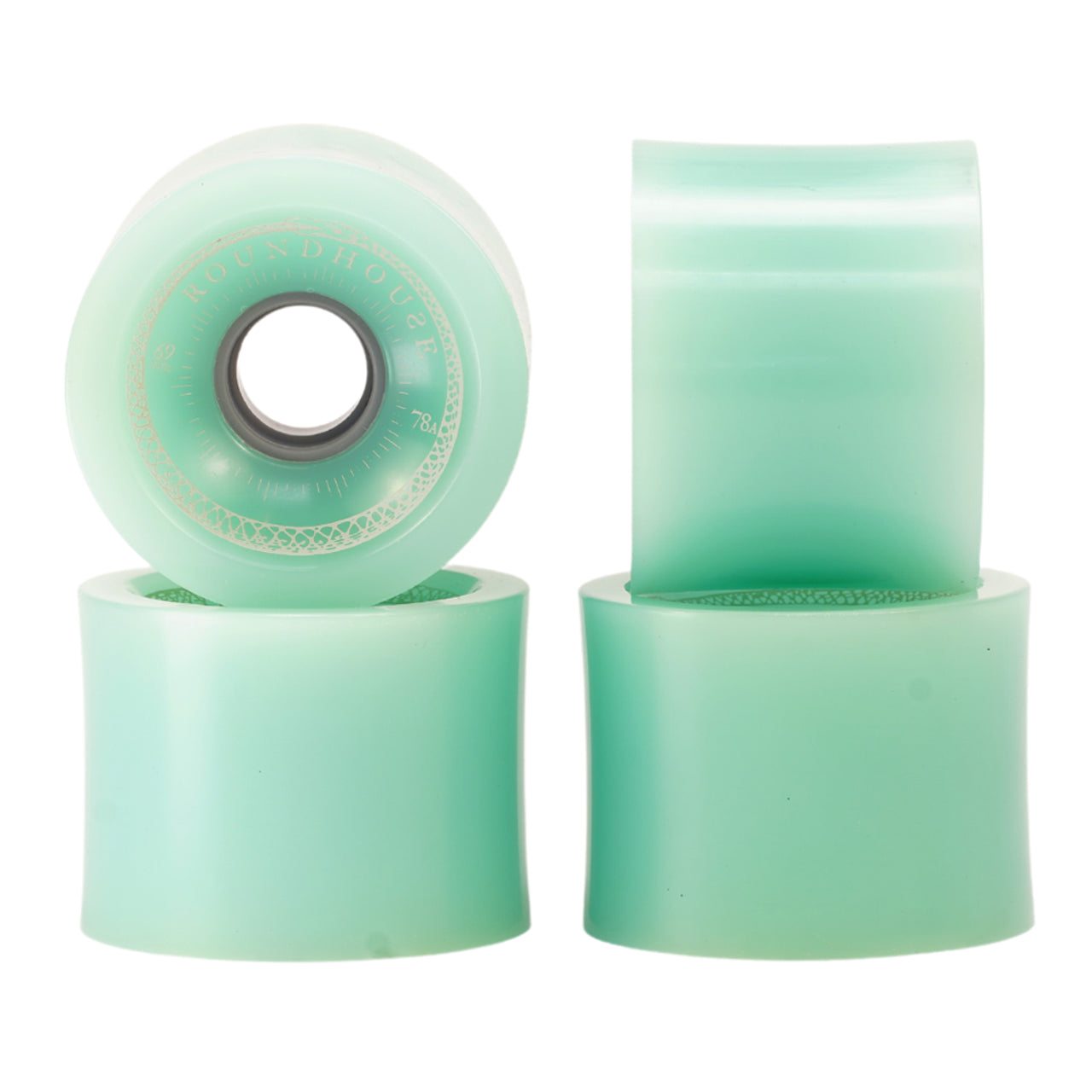 Carver Roundhouse by Carver CONCAVE Wheel 69mm 78A Glass Green (Set of 4)