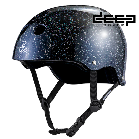 Triple8 DEEP COVER Helmet - Black Glitter