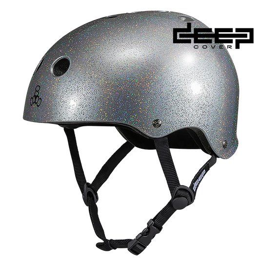 Triple8 DEEP COVER Helmet - Silver Glitter