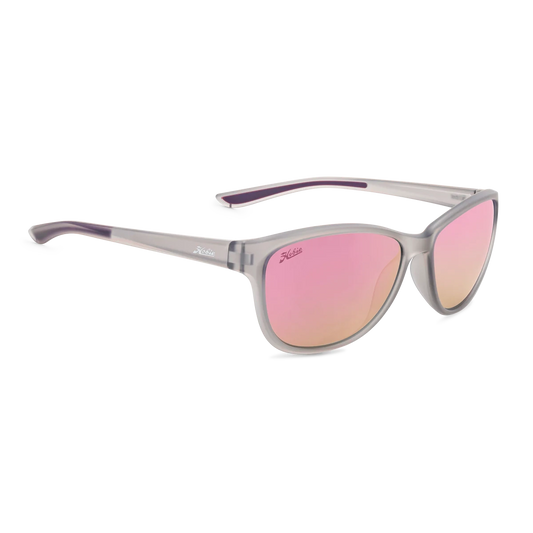 Hobie Eyewear Mya Sunglasses Satin Crystal Grey Pink Mirror
