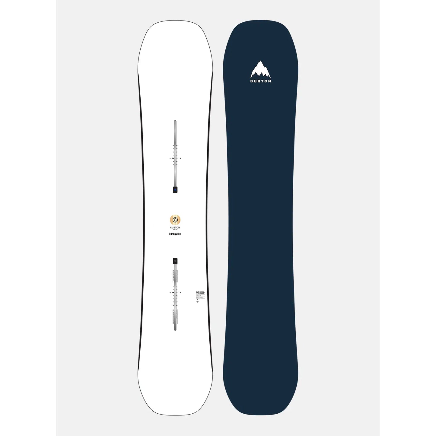 Men's Burton Custom Camber Snowboard white