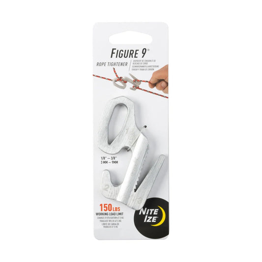 Nite Ize Figure 9 Rope Tightener Large Silver