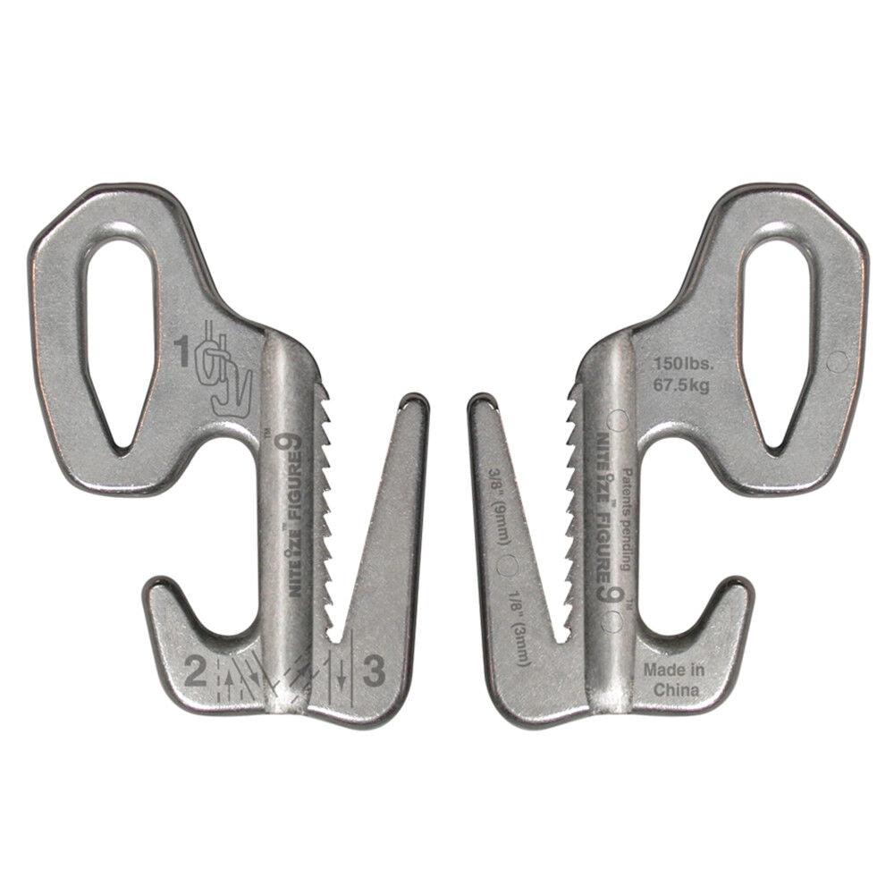 Nite Ize Figure 9 Rope Tightener Large Silver