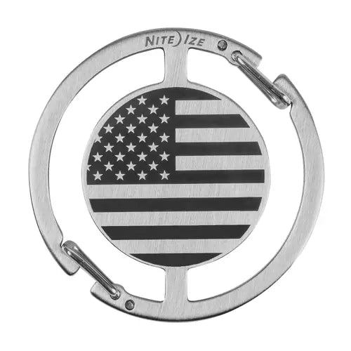 Nite Ize Medallion™ USA Flag Key Carabiner