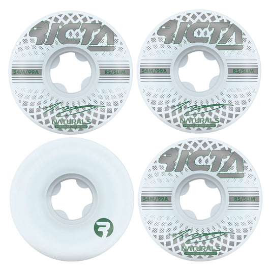 Ricta Wheels McCoy Reflective Naturals 54mm 99a Slim Skate Wheels