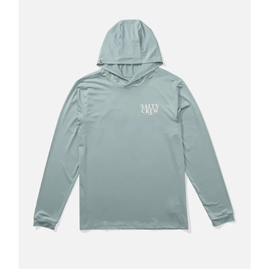 Salty Crew Herren Hood Sunshirt Yellowfin langarm, - Mackerel