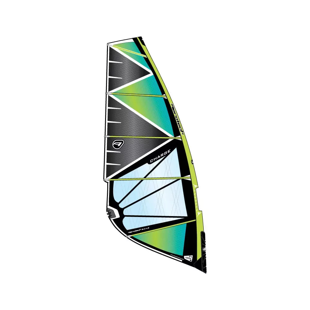 Aerotech Sails Aerotech Charge Wave Sail Technora Green Windsurfing Sail – Image 1