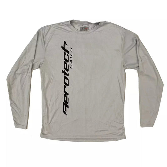 Aerotech Sails Aerotech Long Sleeve Sun Shirt Silver Large Mens Rashguard – Image 1