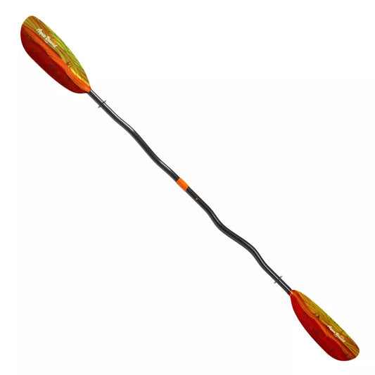 Aqua-Bound Aqua Bound Tango Fiberglass 2-Piece Bent Shaft Kayak Paddle 230 Fuego Red – Image 1