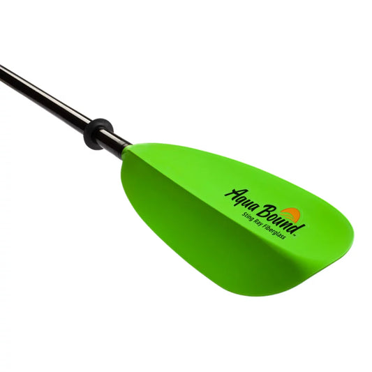 Aqua-Bound Sting Ray Fiberglass 2-Piece Snap-Button Kayak Paddle – Image 1