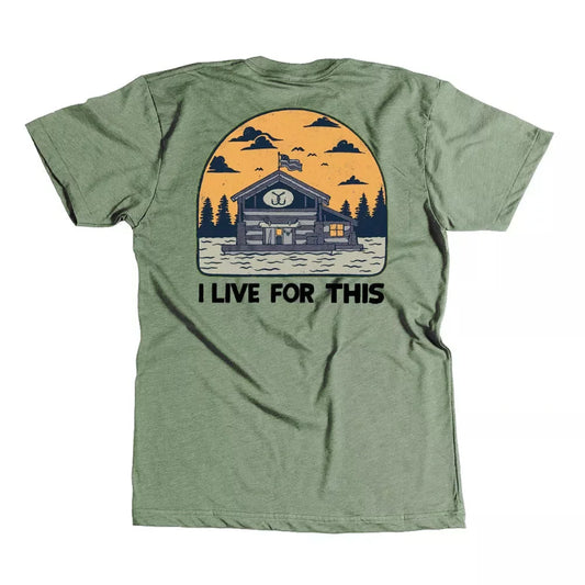 AVID Fish Shack Short Sleeve Tee Army Heather Large Mens Shirts – Image 1