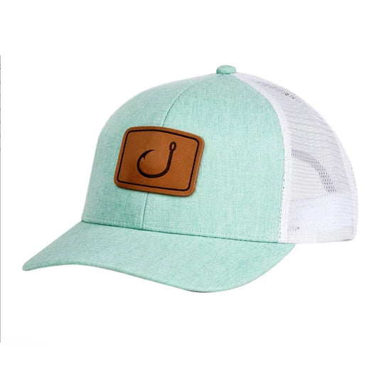 AVID LayDay Trucker Hat Green Chambray Mens Hats – Image 1