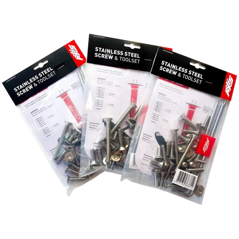 Axis Foils Stainless Screwset and Toolset Hydrofoil Part – Image 1