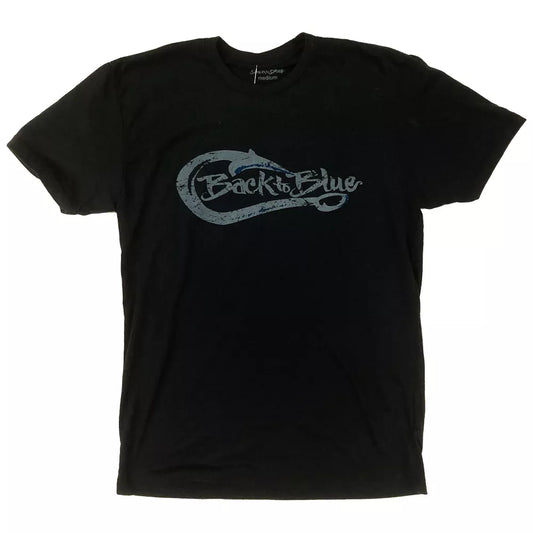 Back to Blue Vintage Hook Tee Shirt Black Large