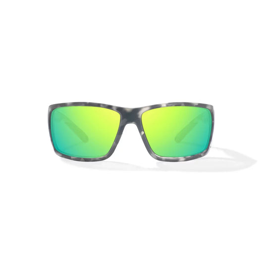 Bajio Bales Beach Gray Rock Matte Green Mirror Glass Lenses Mens Sunglasses – Image 2