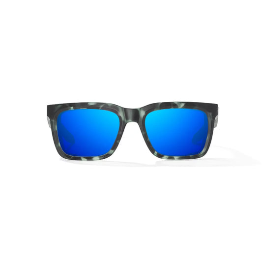 Bajio Palehorse Green Tort Matte Blue Mirror Glass Lenses Mens Sunglasses – Image 2