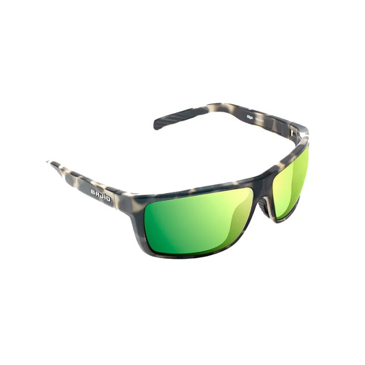 BAJIO Sigs Ivory Tortoise Gloss | Green Mirror Glass Sunglasses Mens Sunglasses – Image 1