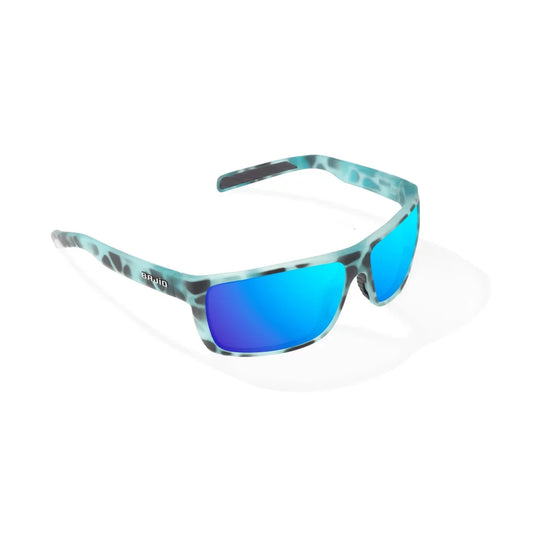Bajio Sigs Light Blue Water Matte Blue Mirror Glass Lenses Mens Sunglasses – Image 1