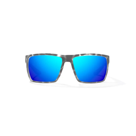 Bajio Stiltsville Gray Rock Matte Blue Mirror Glass Lenses Mens Sunglasses – Image 2