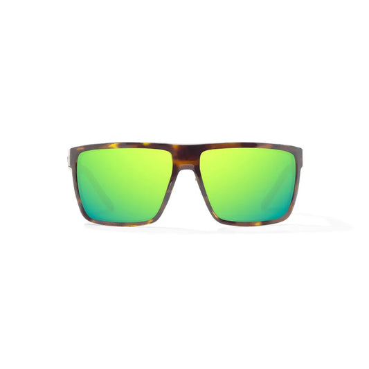 Bajio Toads Brown Tortoise Gloss Green Mirror Glass Lenses Mens Sunglasses – Image 2