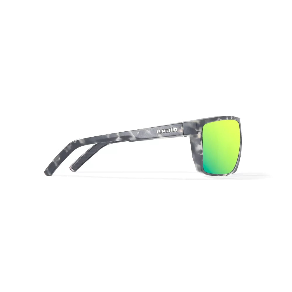 Bajio Toads Gray Rock Matte Green Mirror Green Mirror Mens Sunglasses – Image 3