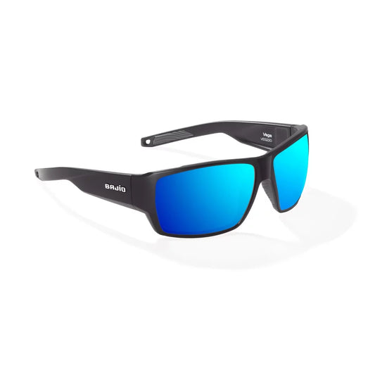 BAJIO Vega Black Matte - Blue Mirror Glass Mens Sunglasses – Image 1