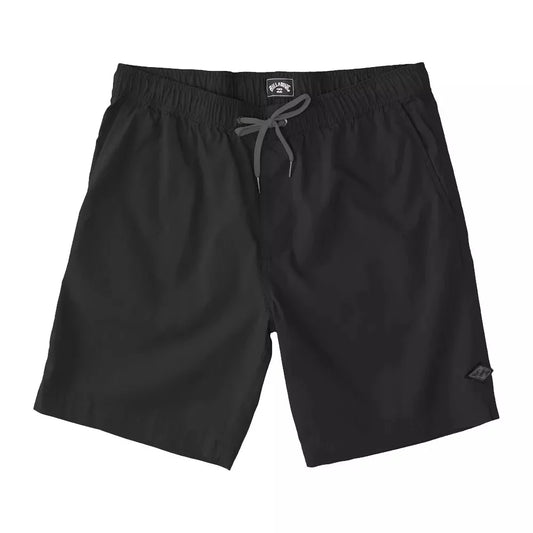 Billabong Layback Twill 18" Elastic Waist Shorts Black XL Mens Boardshorts – Image 1
