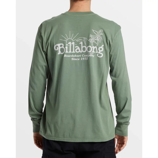 Billabong Lounge Long Sleeve Wave Washed T-Shirt-Large Mens Shirts – Image 1