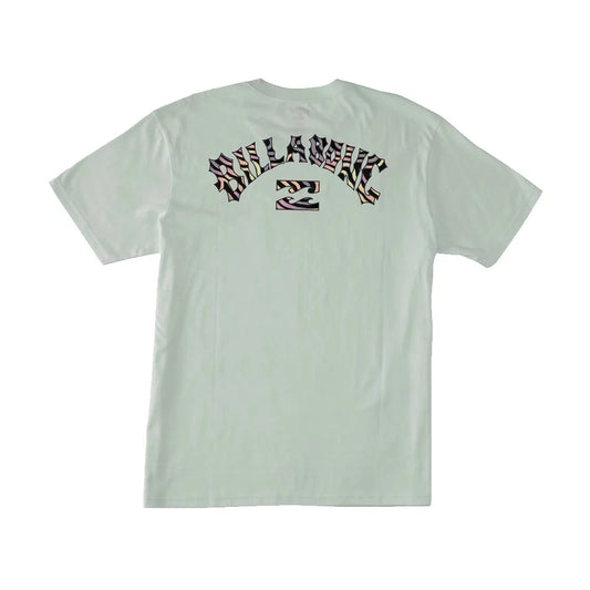 Billabong Men's Arch Fill Short Sleeve Tee Seaglass Medium Mens Shirts – Image 1