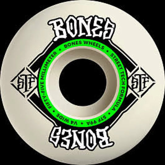 Bones STF V4 Square Logo 55mm Skateboard Wheels – Image 1