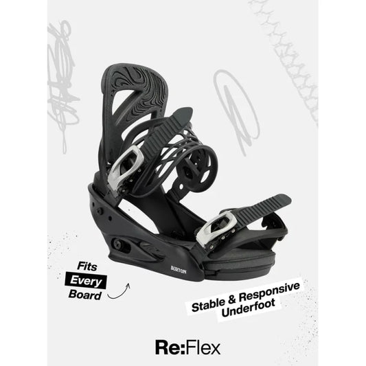 Burton Men's Freestyle Re:Flex Snowboard Bindings – Image 1