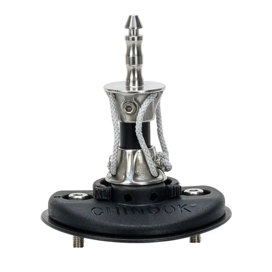 Chinook 2-Bolt Quick Release Tendon Mast Base Euro-Pin EX Windsurfing Base – Image 1