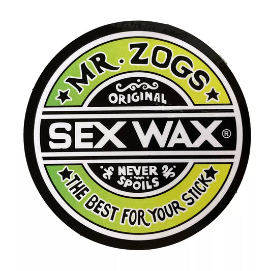 Mr. Zog's Sex Wax 3" Decal Green/Black Gradient
