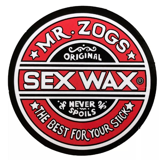 Mr. Zog's Sex Wax 3" Decal Red