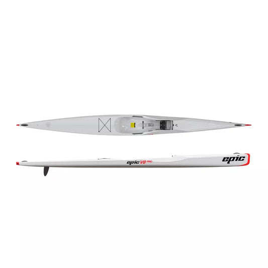 Epic Kayaks V8 Pro Performance Surfski White – Image 1