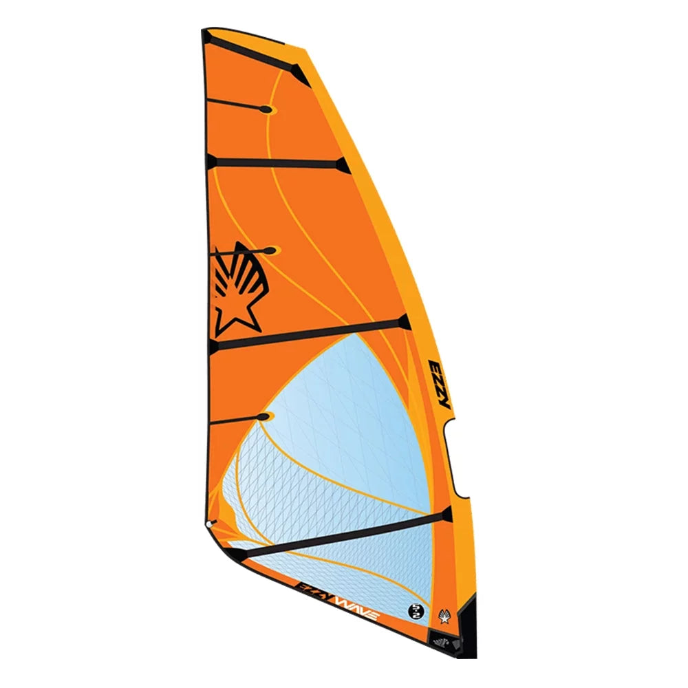 Ezzy Wave Sail Orange Windsurfing Sail – Image 1
