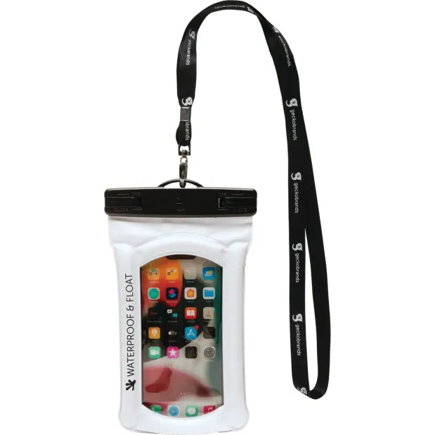 Geckobrands Waterproof Float Phone Dry Bag - White