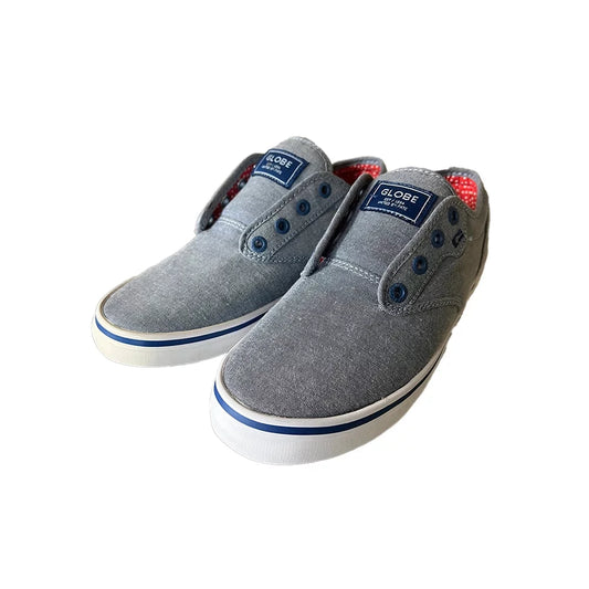 Globe Motley Low Skate Shoes Navy/Chambray Mens Shoes – Image 1