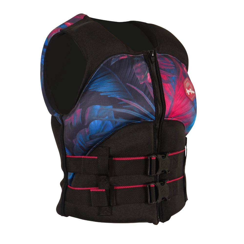 Liquid Force Women's Heartbreaker CGA Impact Vest Black/Tropical Large