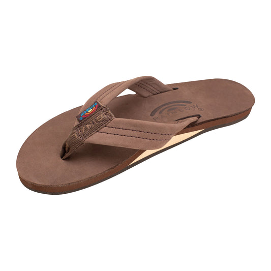 Rainbow Women's Premier Leather Single Leather Sandals in Expresso