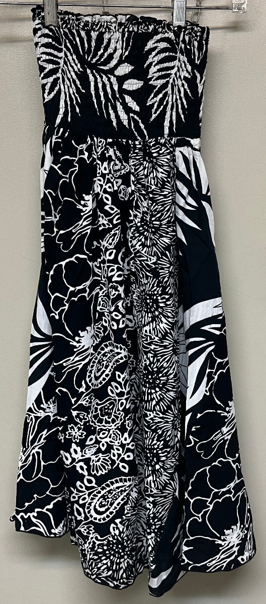 SK Taryn Skirt Blk/Wht Aloha M