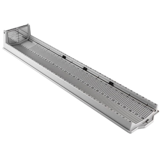 YakAttack LeaderBoard - 28" Measuring Board with Built-In Identifier Holders and Cull Tabs, Overcast Grey